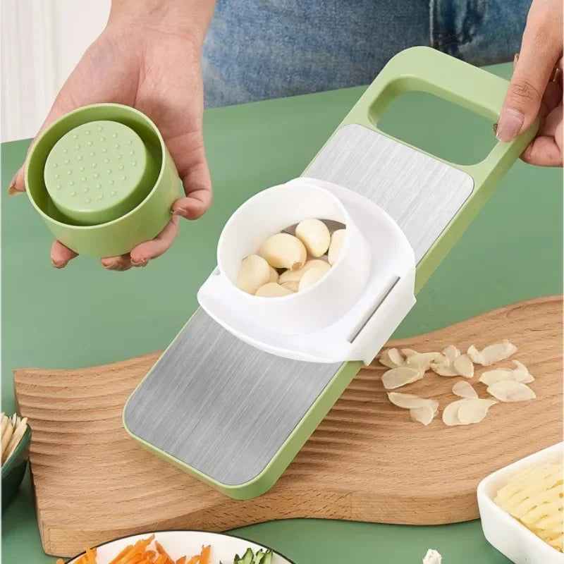 "Multi-Function Vegetable Cutter with Sharp Stainless Steel Blades"