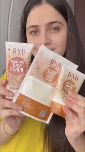 BNB Rice Extract Brightening Skincare: Hydrating and brightening formula with natural rice extract for a radiant, even-toned complexion.